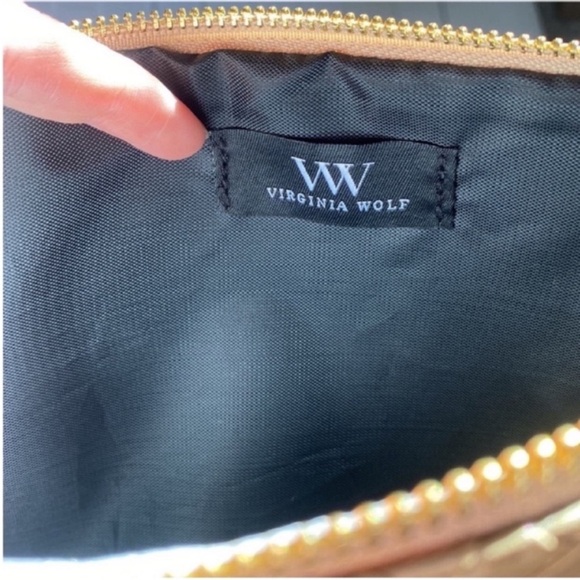 Virginia Wolf Mini Woven Pouch Gold - Picture 6 of 6